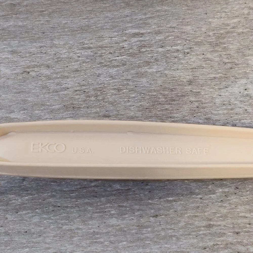 Vintage EKCO USA Pasta Server Spaghetti Fork Cream Plastic Utensil Dishwasher...